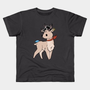 Cute Pirate Deer Black Kids T-Shirt